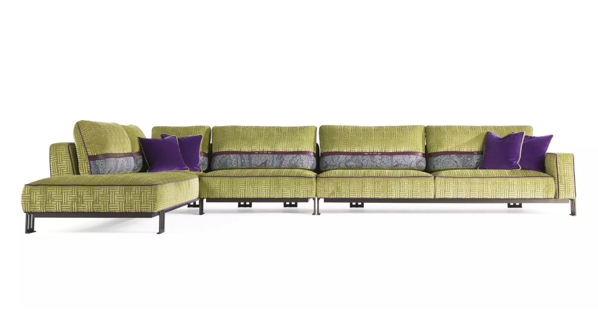 Klee Italian Sectional Sofa by Etro Home Interiors - Luxury Furniture brand from Italy in Miami