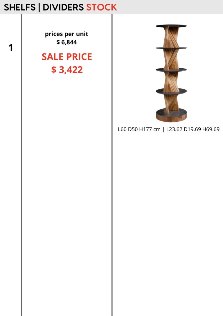 Dividers — showroom sale price list, page 4