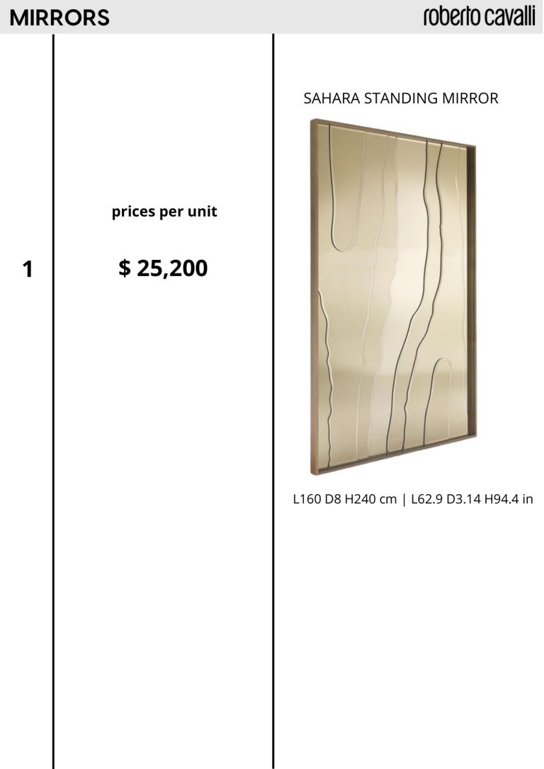 Mirrors — showroom sale price list, page 2